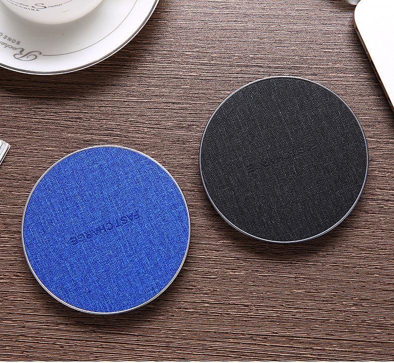 MagnaGear Qi Fast Round Fabric Wireless Charger