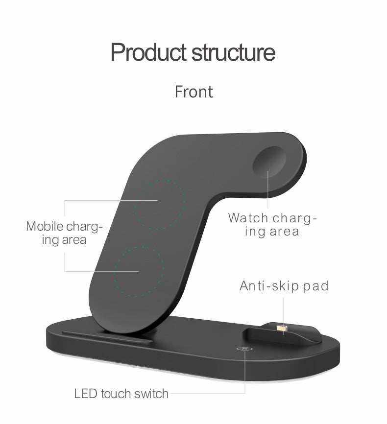 MagnaGear 3 in 1 Foldable Fast Wireless Charger
