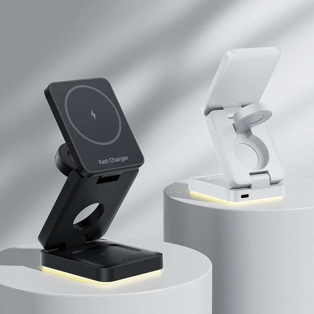 MagnaGear 3 in 1 Folding Magnetic Wireless Charger